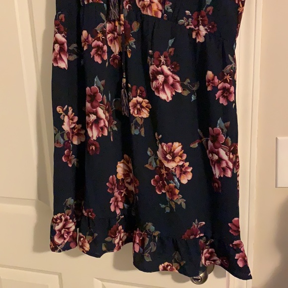 Xhileration navy blue floral dress - Picture 3 of 5